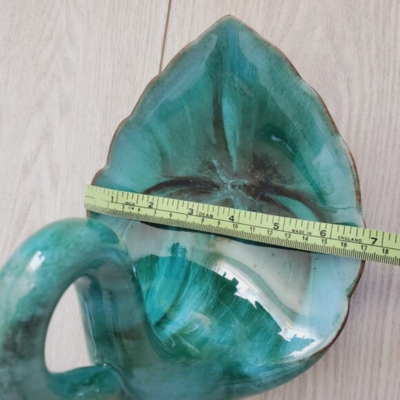 Rare 70s Blue Mountain Pottery Canada Retro Flow Glaze Beautiful Swan Dish - Picture 5 of 8